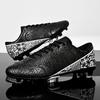Wear-resistant Kids Soccer Shoes, Four-season Leather Football Shoes with Stud Decorations, Non-slip Outdoor Training Footwear,