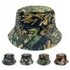 Retro Double-sided Python Patterned Camouflage Fisherman Hat for Men and Women Outdoor Cycling Sun Hat Spring and Summer Travel Sun Fashion Hat