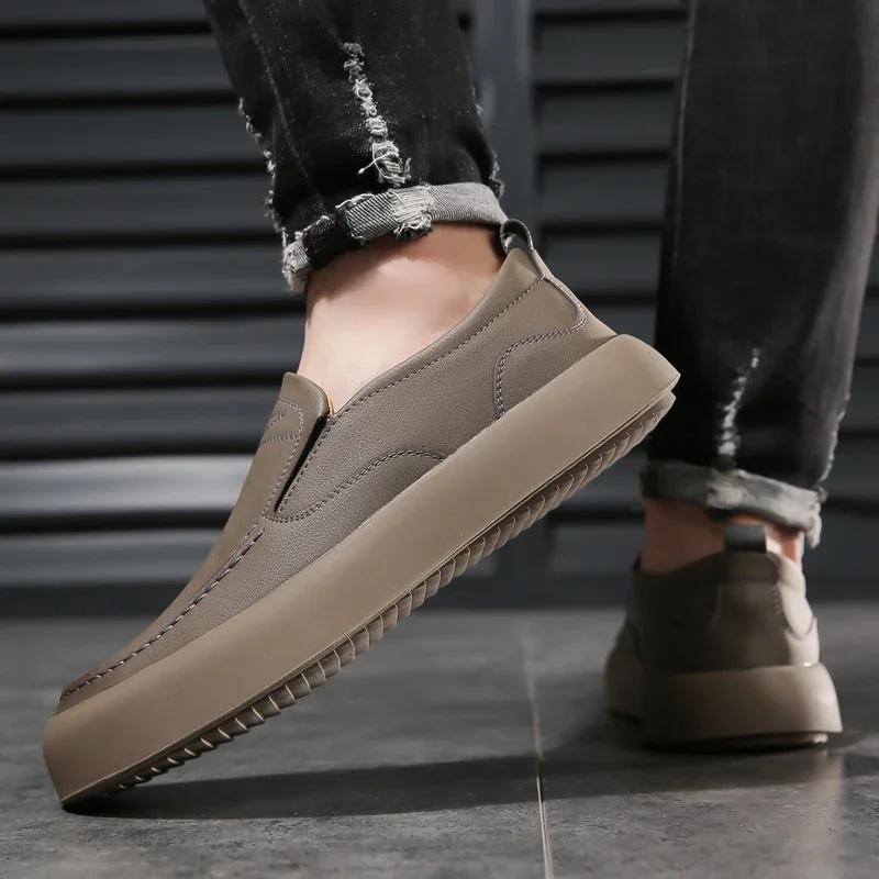 Мода Новые Роскошные Дизайнерские Мужские Туфли Натуральная Кожа Слипоны Лоферы Мокасины Летние Дышащие Туфли для Вождения Ходьбы Мужские Кроссовки
