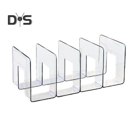 Настольный органайзер Boodend для хранения книг, подставка с 4 вертикальными отделениями, пластиковая полка-сортировщик файлов для книг и журналов