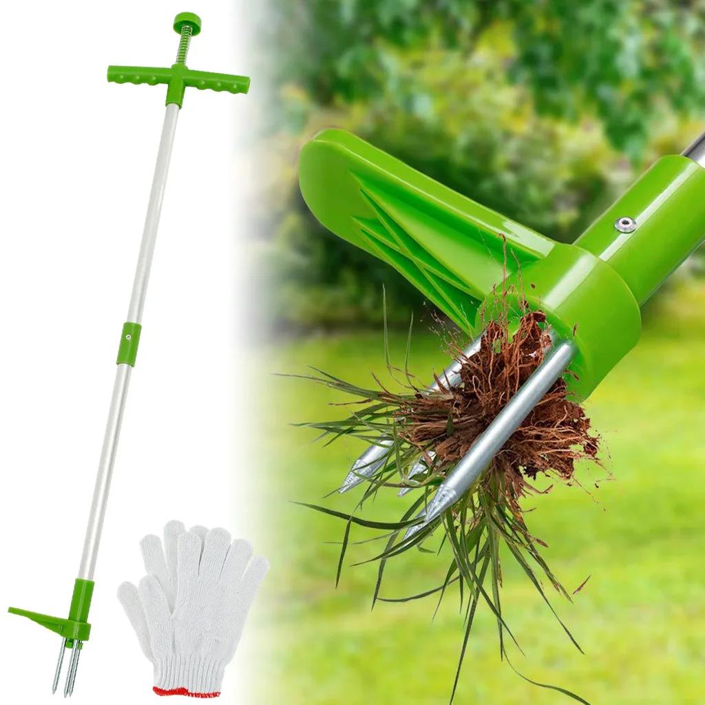 39inch Weed Puller Long Handle Weeder Hand Tool with Stainless Steel Claw Sturdy Lightweight Weed Root Pulling Tool for Lawn