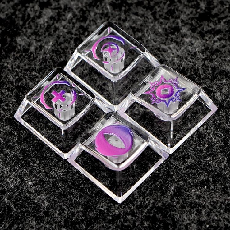 Высокопрозрачные колпачки клавиш усиливают эффекты подсветки и обеспечивают длительное использование для механических клавиатур