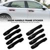 4 шт., наклейка на дверную ручку автомобиля для Honda Civic 11th 2022, глянцевая черная крышка для стайлинга автомобилей, отделка крышки