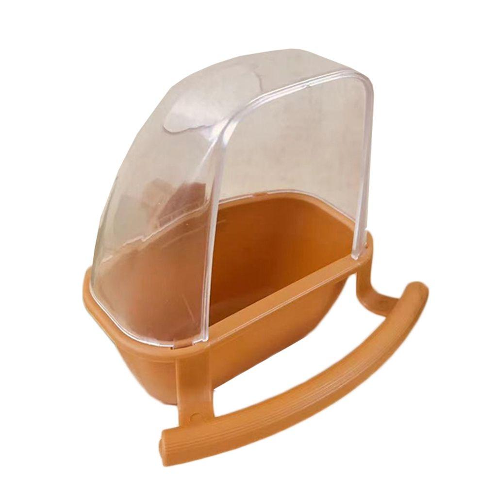 On Cage Bird Cage Decor Clear Bird Food Container Birds Watering Bowl Bird Feeder Parrot Supplies