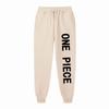 Mens Winter Warm Loose Fit Sweatpants With Letter Print Elastic Cuffed Bottom Casual Sport Pants Teens