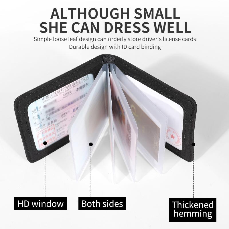 Car Driver License Wallet Holder Business Credit Card Cover Purse Bag For Opel Corsa Astra Insignia Vectra Zafira Meriva Mokka