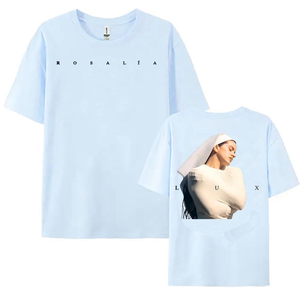 ROSALÍA LUX PHOTO Tshirts Women Men Short Sleeve Tees Unisex Streetwear Loose Casual Summer O-neck T-shirt Graphic Print T Shirt