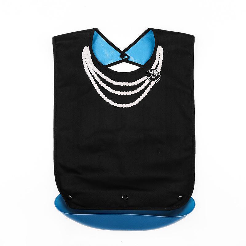 Водонепроницаемый клетчатый нагрудник для взрослых - герметичный, очень большой, устойчивый к пятнам, для столовой для пожилых людей