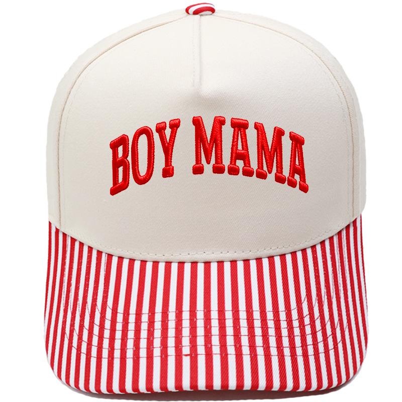 BOY MAMA three-dimensional embroidery color matching truck driver hat Bao Ma gift hat casual sunshade baseball cap