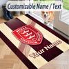Custom Text Printed Rug Hull KR Non Slip Floor Carpet For Home Room Decor