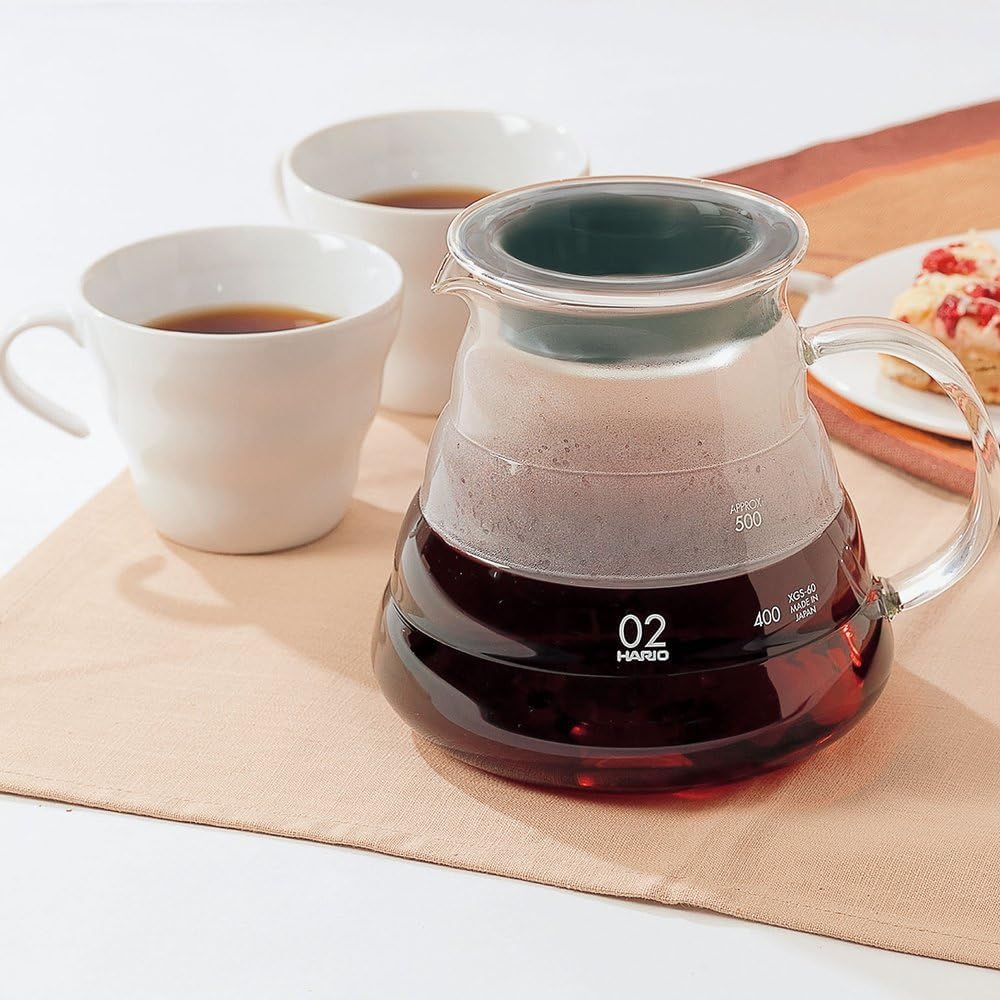 Hario V60 Стеклянный сервиз 360 Прозрачный 360 мл Для 1-3 чашек Подходит для микроволновой печи Сделано в Японии XGSR-36-TB