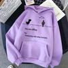 Graphic Hoodies Kawaii Hooded Tops Women's Simple All-Match Leisure Oversize Streetwear Style Warm Sweatshirt Unisex Pink
