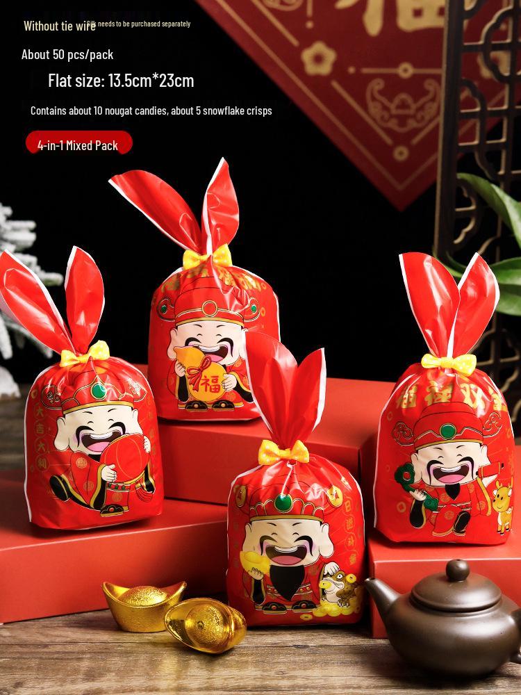 Cute Rabbit Ears Gift Bag for Candy, Cookies & Snacks
