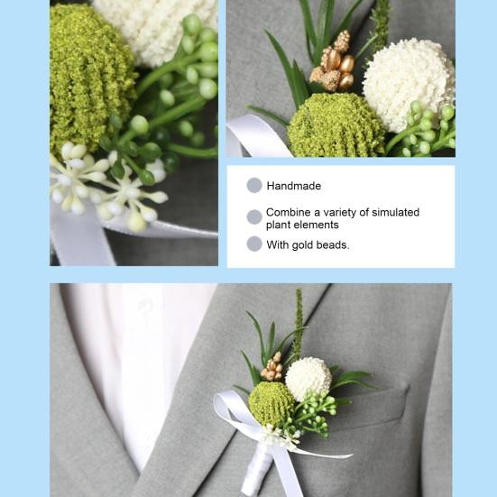 Брошь унисекс в цветочной форме, противоскользящая праздничная одежда, украшение, булавка с бантом, ювелирные изделия для выпускного вечера, свадьба