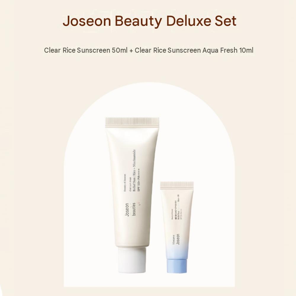 Beauty of Joseon Clear Rice Sun Cream SPF50 PA++++ 50ml + Aqua Fresh 10ml Deluxe Set