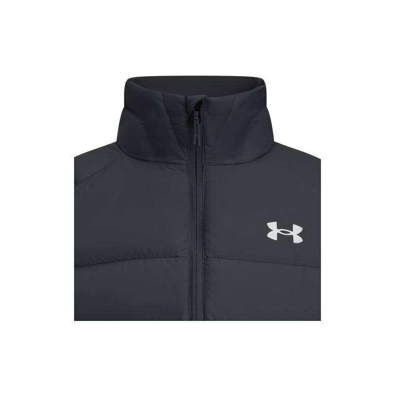 Under Armour FW25 Основная куртка пуховик с воротником-стойкой Спортивная повседневная короткая свободная Мужская куртка 6010876-001