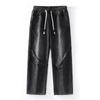 Autumn and Winter Retro Jeans Men's Loose Straight Micro-flare Scimitar Floor Pants High Street Trendy Casual Pants