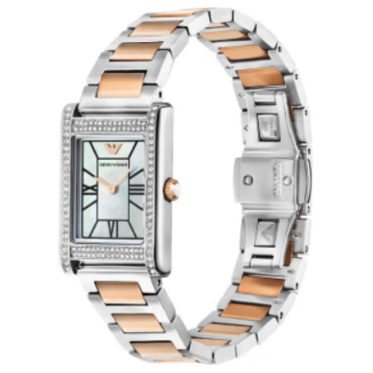 Emporio Armani Звездное небо Маленькие квадратные часы Женские часы Перламутр AR11626-CLG