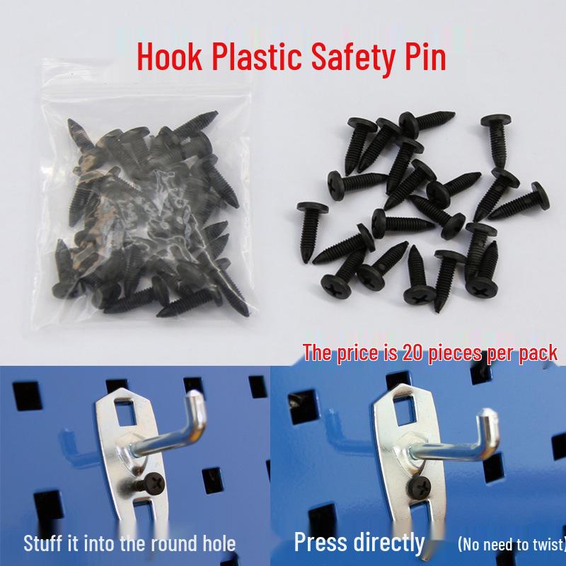 Stainless Steel Pegboard Rack & Hook Set for Tool Organization