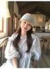 Upgraded Japanese Style Women's Newsboy Cap: Summer Sun Protection, Slimming Effect, Large Head Circumference