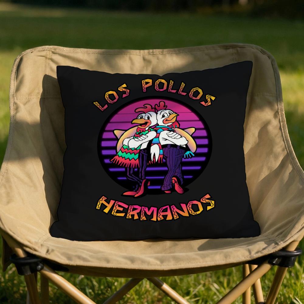 Наволочка Los Pollos Hermanos Мягкая Двусторонняя Прочная Наволочка для Подушки Многоцелевое Использование для Дома Автомобиля Ежедневный Комфорт