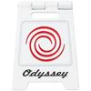 ODYSSEY Вывеска Маркер для мяча для гольфа БЕЛ 24, Белый, Мужской