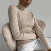 Women Turtleneck Sweaters Autumn Winter Tops Thin Female Pullover Knitted Sweater Jumper Soft Warm Pull