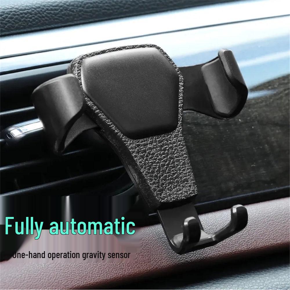 Новый металлический гравитационный держатель для телефона в автомобиль: Многофункциональный держатель для воздуховода с поддержкой пряжкой