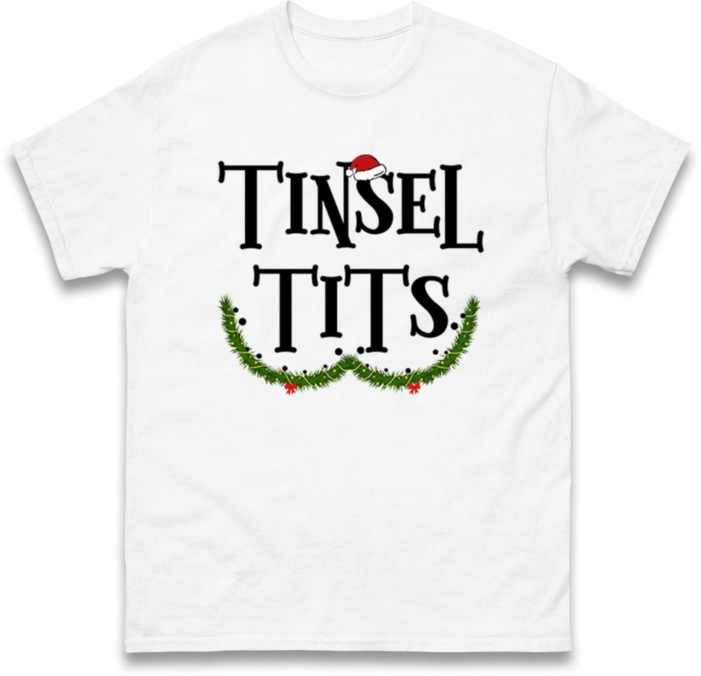 Funny Christmas Couple Matching Tshirt Jingle Balls Tinsel Tts Holiday Tee