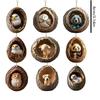 Animal Christmas Tree Ornaments 2D Flat Acrylic Hangable Animal Pendant For Christmas Tree Decorations 9 Pieces Hangable