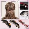 Women's Twisted Hairpin Women's Spring Hairpin Automatic Hairpin Suitable For Medium Density Hair Fashion Acrylic Ponytail Hairpin