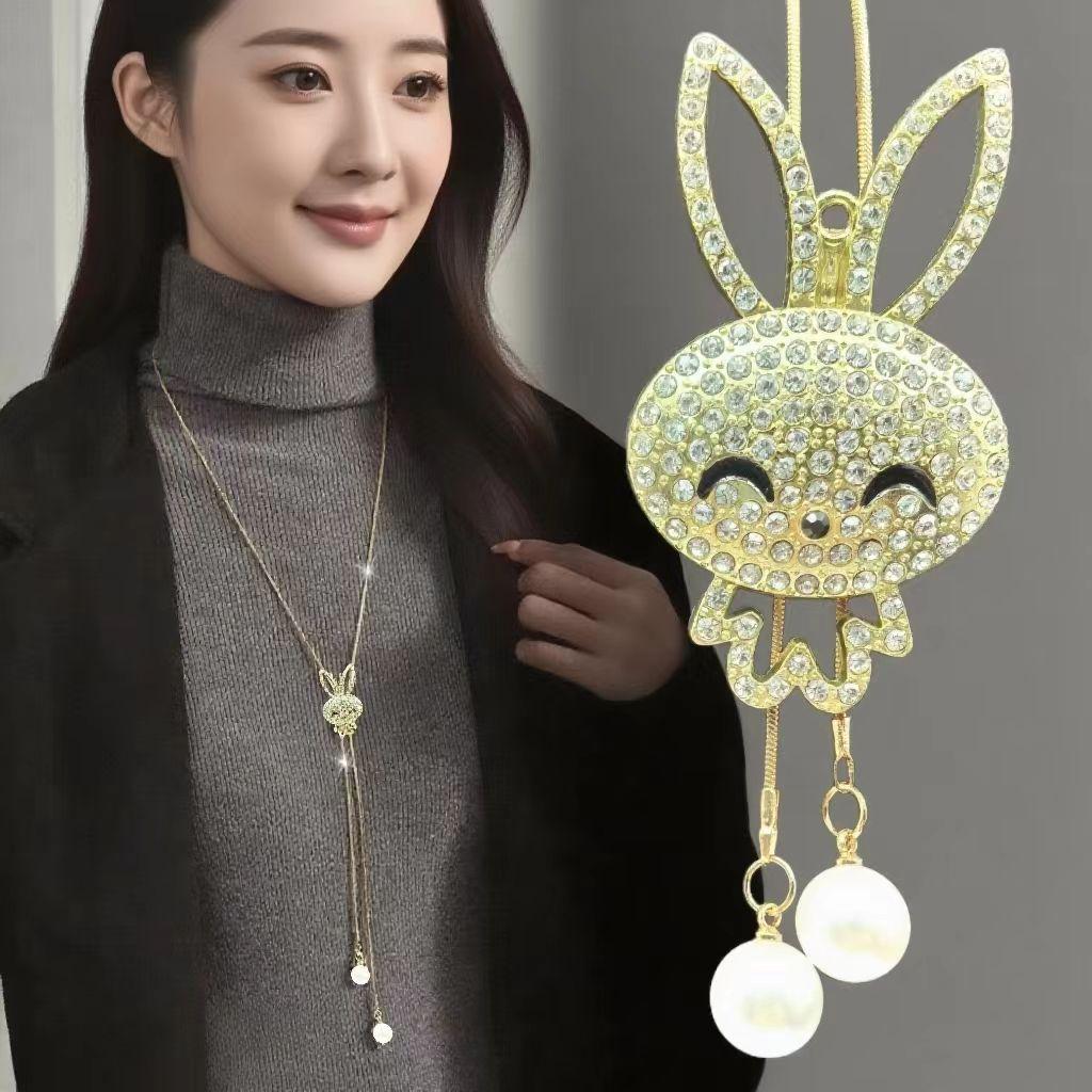 Элегантное ожерелье-цепочка с кисточкой для женщин - Универсальный, высококлассный европейский и американский дизайн для осенне-зимней моды