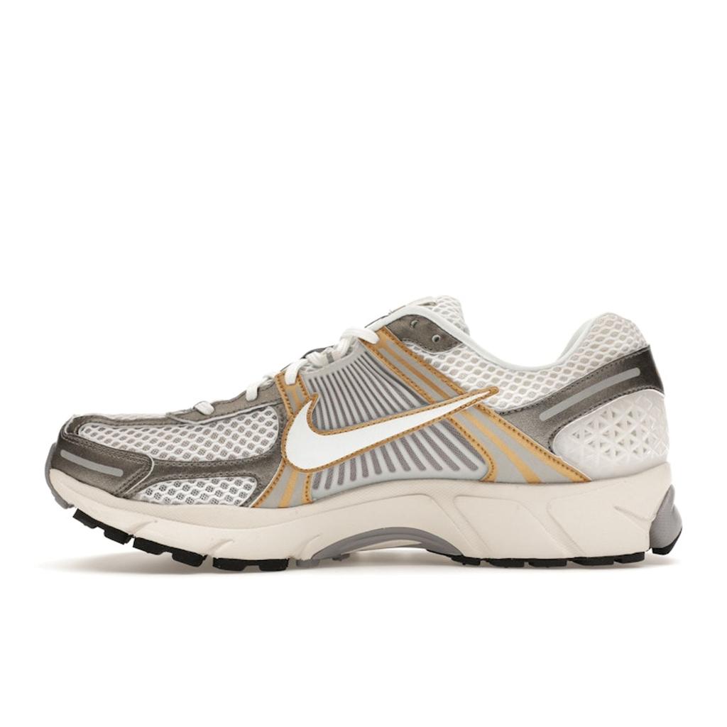 Nike Air Zoom Vomero 5 Metallic Pewter Gold Unisex Sneakers White Platinum-Tint Metallic-Gold HJ7247-099