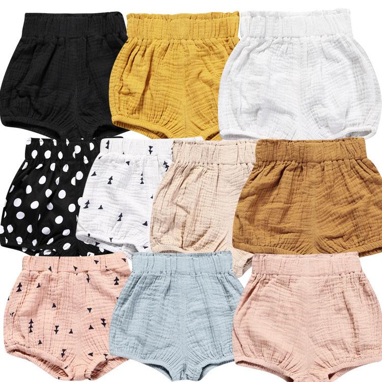Kids Cotton Linen Korean Triangle Shorts Loose Fit for Toddlers and Children