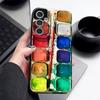Чехол с цветочным полосатым узором для Samsung A57 A37 A17 A56 A36 A16 A55 A35 A15 A54 5G S21 FE S22 S23 S24 Plus S25 S26 Ultra Силиконовый чехол с текстурой кожи