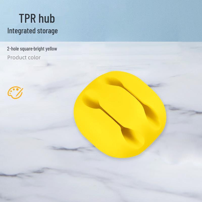 Multi-Hole Self-Adhesive Cable Organizer and Power Cord Holder