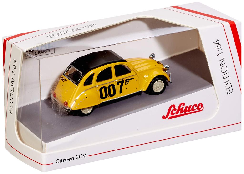 Schuco Citroen 2CV 007 Желтый 452016600