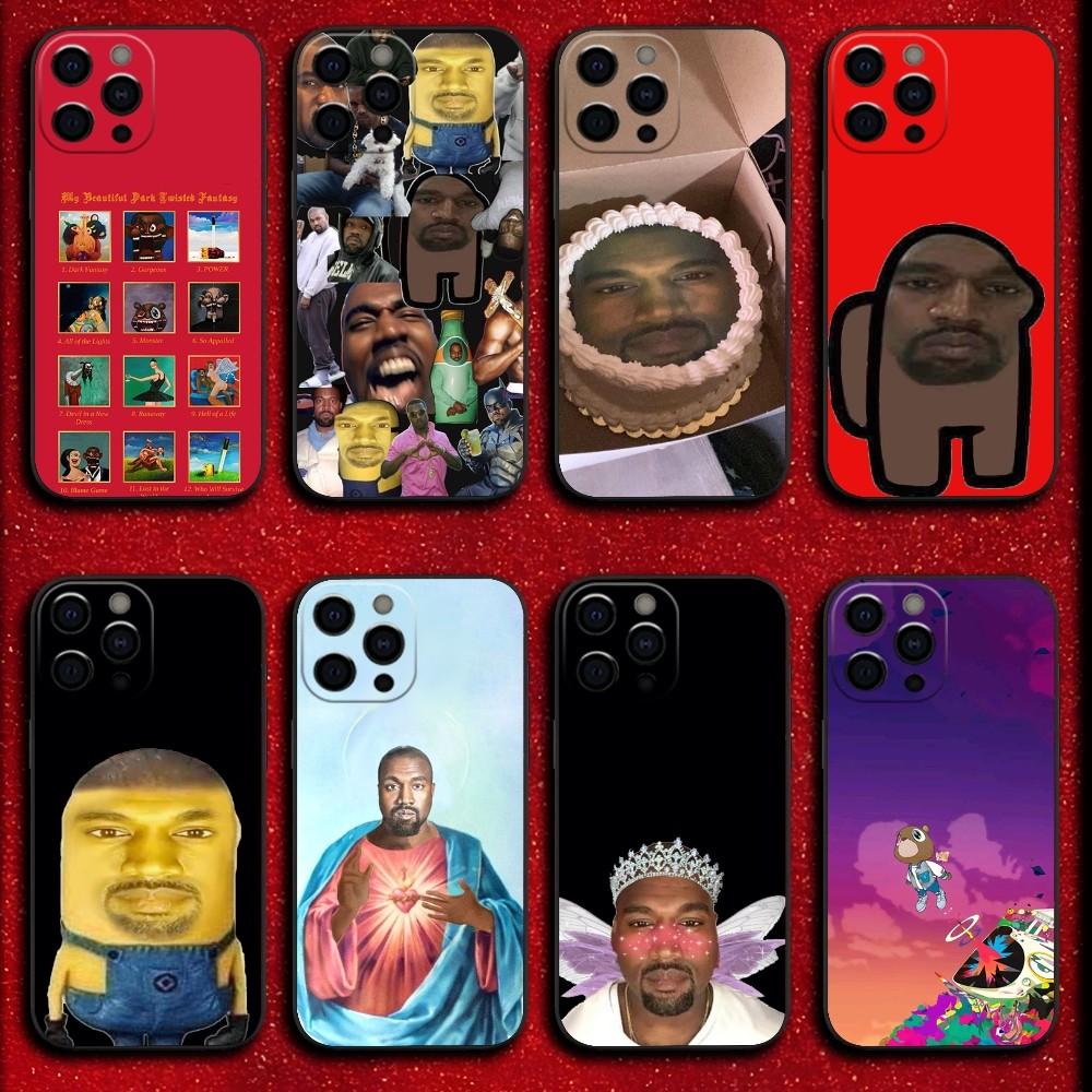 Rapper Funny K-Kanye West Phone Case For iPhone 16,15,14,13,12,11,Pro,X,XS,Max,XR,Plus,Mini Soft Black Cover