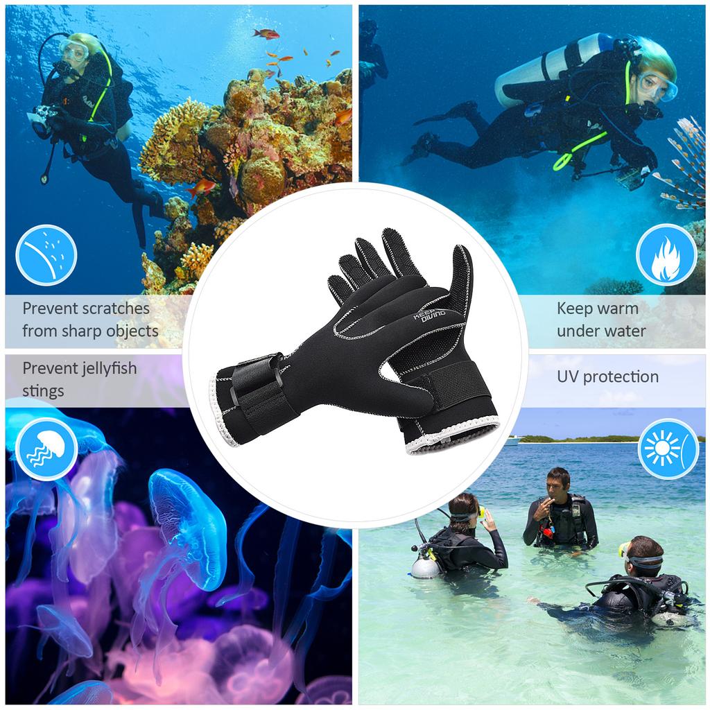 3mm Neoprene Diving Gloves Women Men Anti-slip Snorkeling Gloves for Snorkeling Swimming Surfing