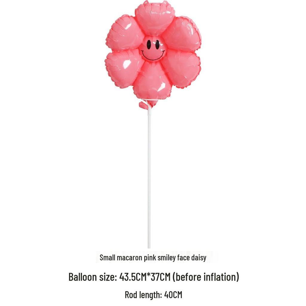 Шары «Ромашка и Подсолнух» - Украшение на День Рождения и Свадьбу для Детей, Алюминиевая Фольга со Смайликами