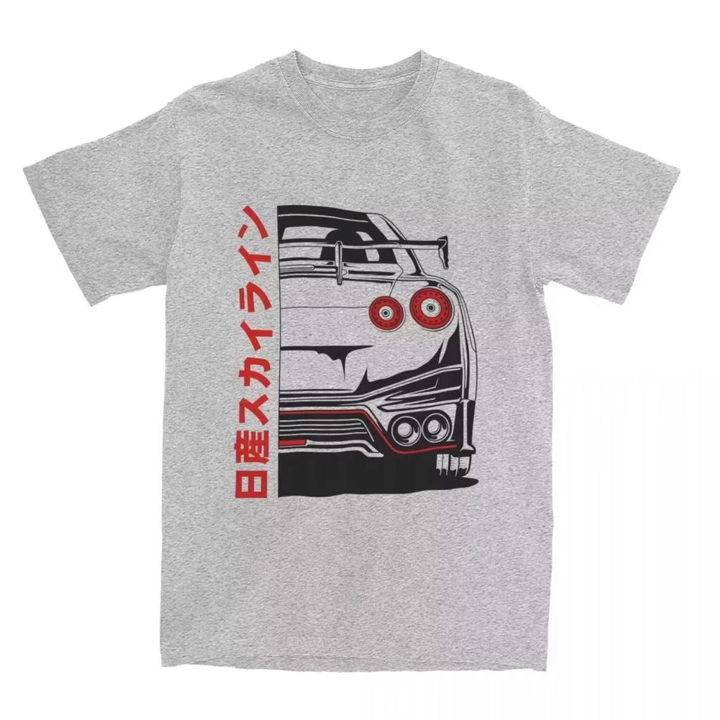 25 Summer GTR R35 Design Printed T-shirt Men's and Women's Retro Sports Car Short Sleeve Clothing Top