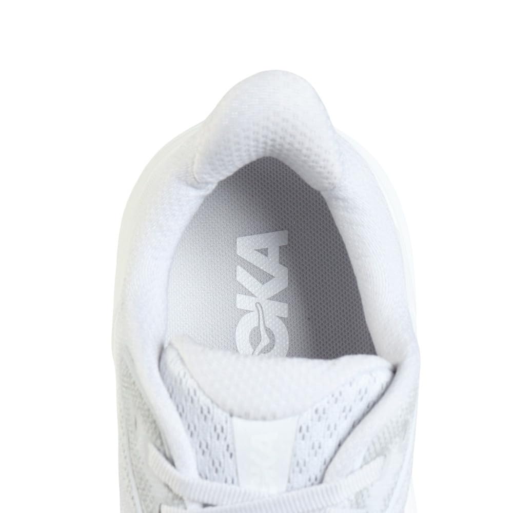 HOKA Clifton 10 Wide Running Shoes Size (Ice Gray, 26.0, Women's, 1162050-CRDS)