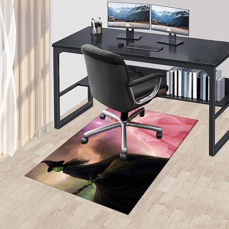 Fairy Tale, Wicked Pattern Polyester Office Carpet Chair Mats, Home Decor Dormitory Floor Protector