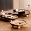 High Leg Fruit Plate Irregular Dessert Plate Multi-Function Storage Tray Hotel Table