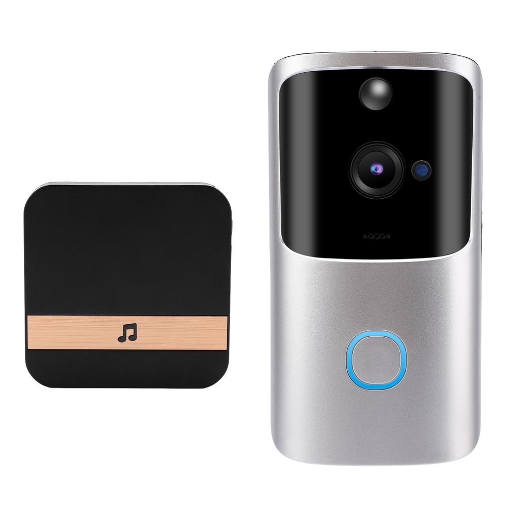 Умный беспроводной WIFI видеодомофон телефон с дистанционным управлением Интерком мониторинг сигнализация Silver 90?260VUS