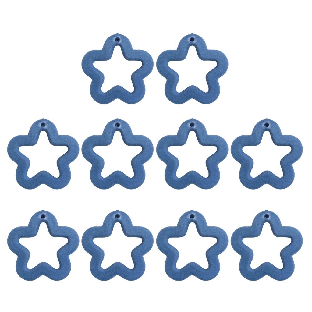 Набор акриловых бусин 10 шт. Свободные полые пятиконечные бусины-звезды Бусины для изготовления браслетов дружбы Ювелирная фурнитура