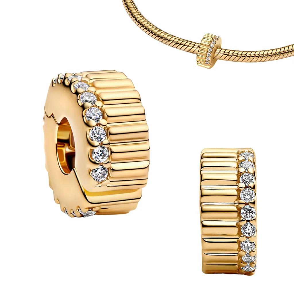 Аутентичные медные золотистые круглые шармы Лошадь Лев Замок бусины Браслеты Ожерелье Женские Рождество Хэллоуин DIY Подарок