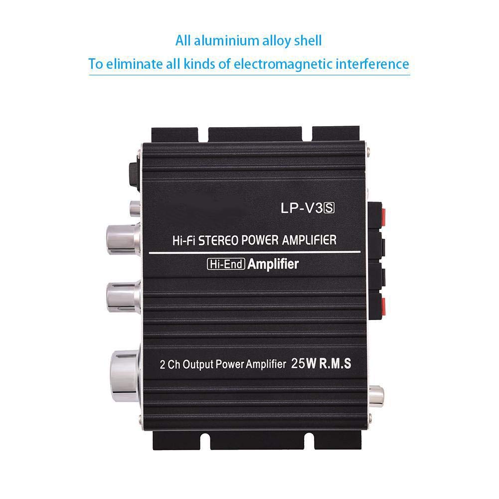 Усилитель мощности Мини Проводной Аудио Усилитель Мощности 2 Канала HiFi Стерео Автомобильный Цифровой Усилитель для Наушников Усилитель Автомобили, Мотоциклы, Лодки,