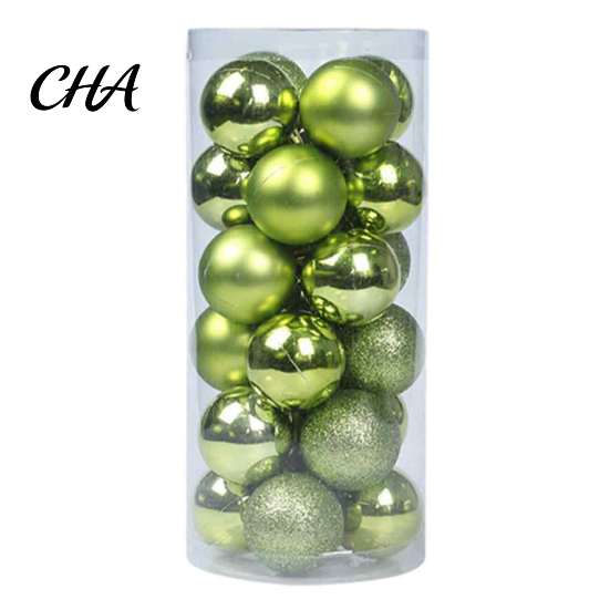 Christmas Tree Ornaments 24 Pcs Small Ball Ornaments, Mini Shatterproof Plastic Winter Theme Party Supplies Xmas Hanging Decoration for Holiday Decor