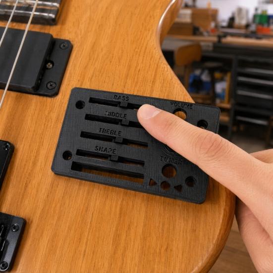 Запасная лицевая панель для гитарного предусилителя Ibanez Fishman SST, 3D-печатная крышка панели управления гитарного предусилителя, Гитарные аксессуары